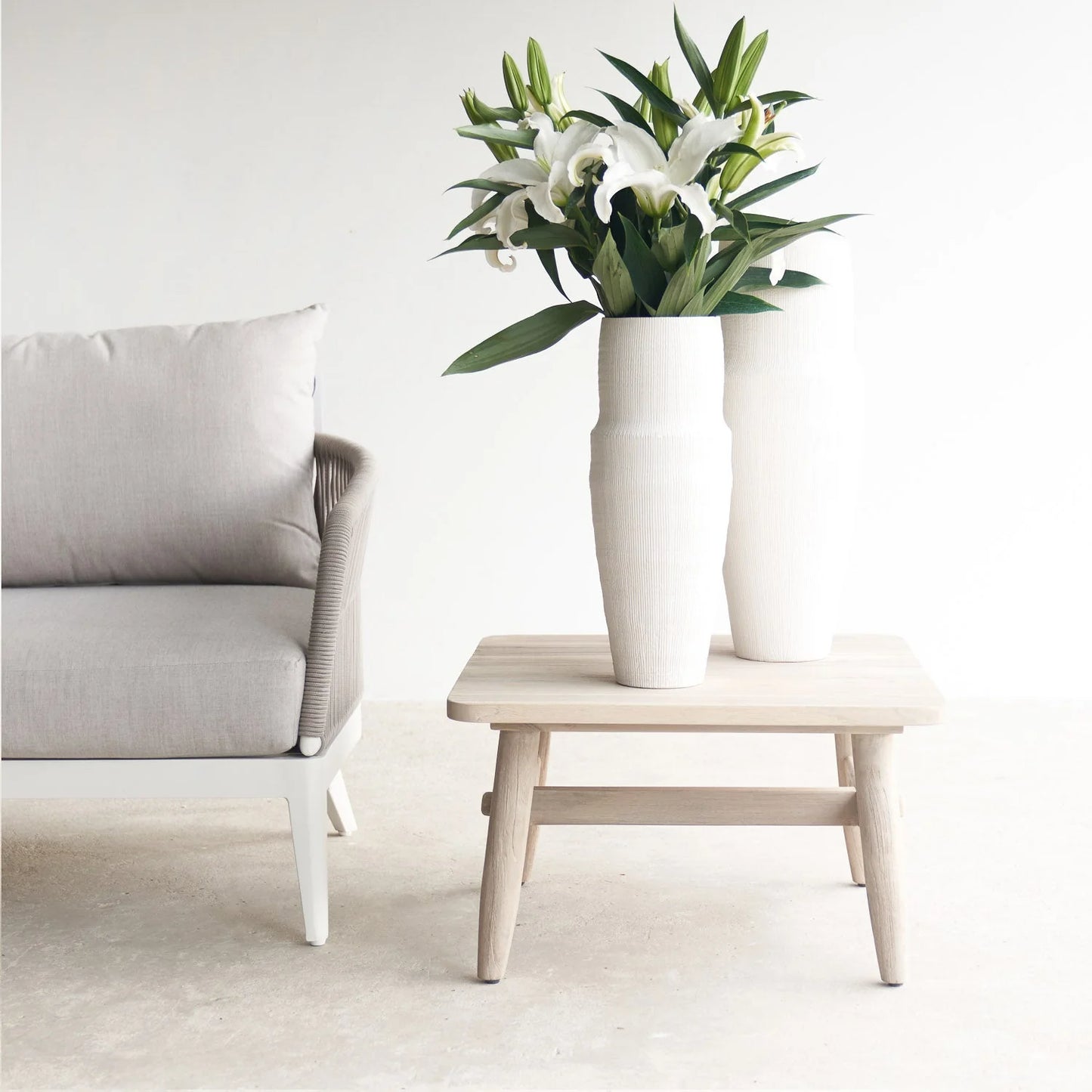 Outdoor Side Table Solid Acacia Wood Premium Quality