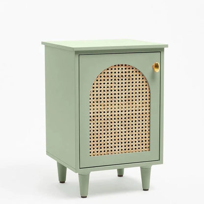 The Noctuary Grey Bed Side Table | Mango Wood