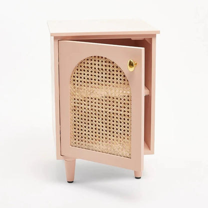 The Noctuary Grey Bed Side Table | Mango Wood