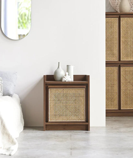 The Lanthorn Bed Side Table | Acacia Wood