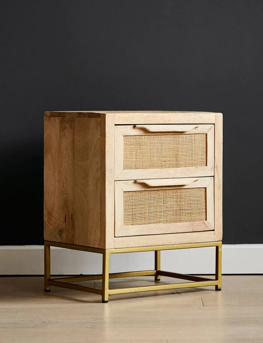 The Fallow Bed Side Table | Mango Wood