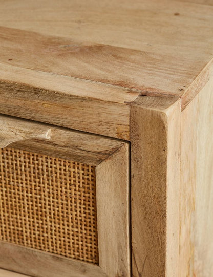 The Fallow Bed Side Table | Mango Wood
