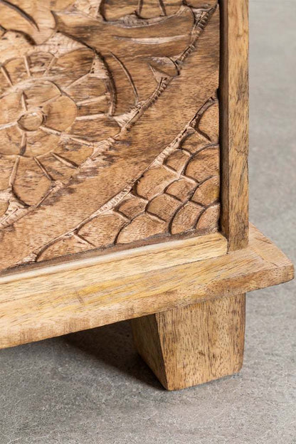 The Ojjas Bed Side Table | Mango Wood