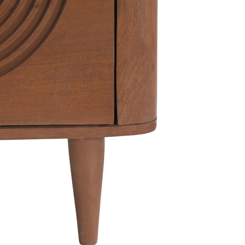 Sawn Nightstand Bed Side Table | Teak Wood