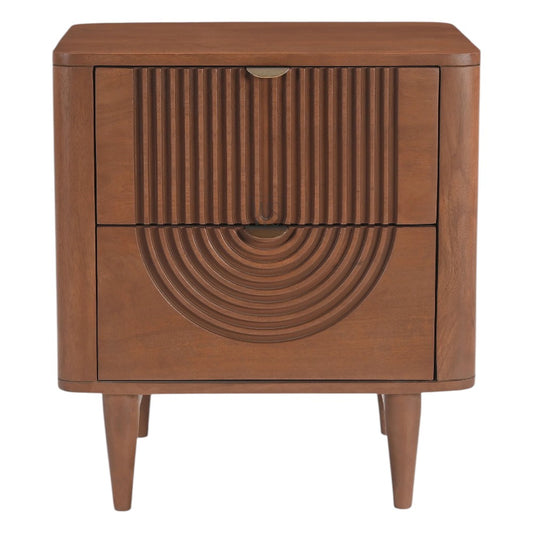 Sawn Nightstand Bed Side Table | Teak Wood