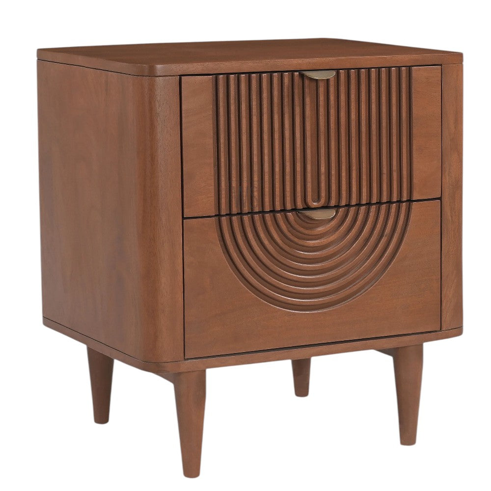 Sawn Nightstand Bed Side Table | Teak Wood