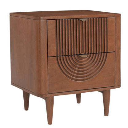 Sawn Nightstand Bed Side Table | Teak Wood