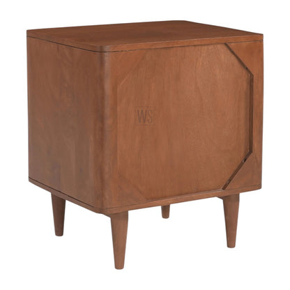 Sawn Nightstand Bed Side Table | Teak Wood
