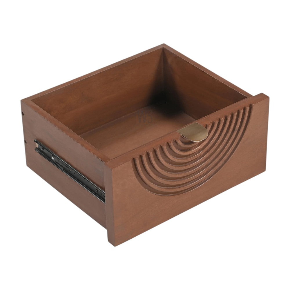 Sawn Nightstand Bed Side Table | Teak Wood