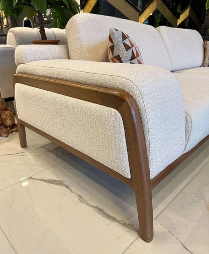 Sofa with wooden frame 