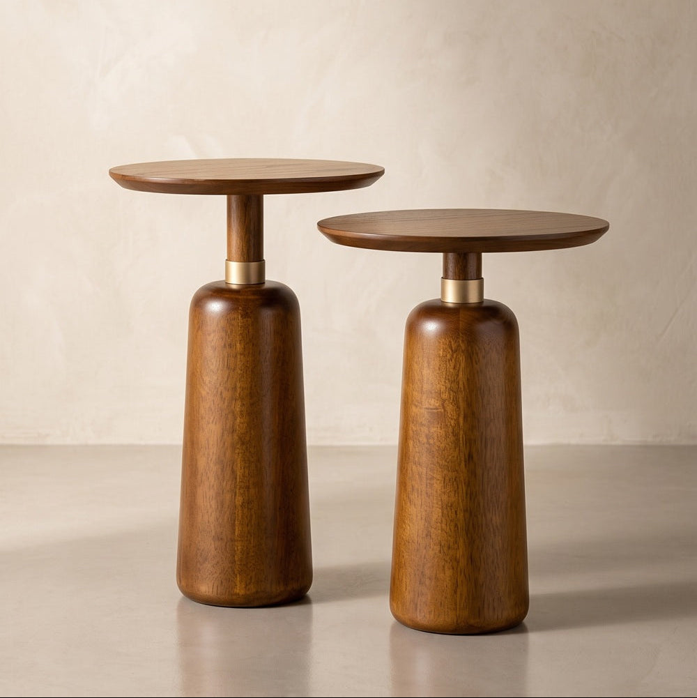 Serode Set Of 2 Side Tables | Pure Wood