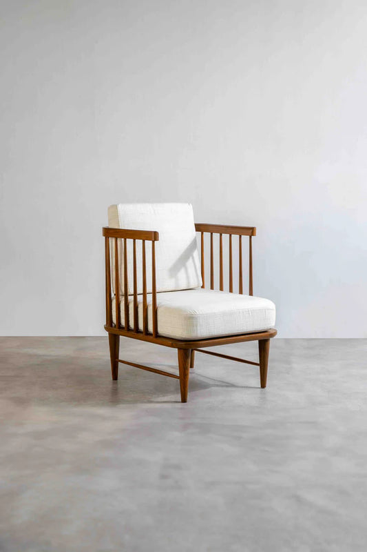 Sylvan Outdoor Balcony Chair | Acacia Wood | Natural Finish