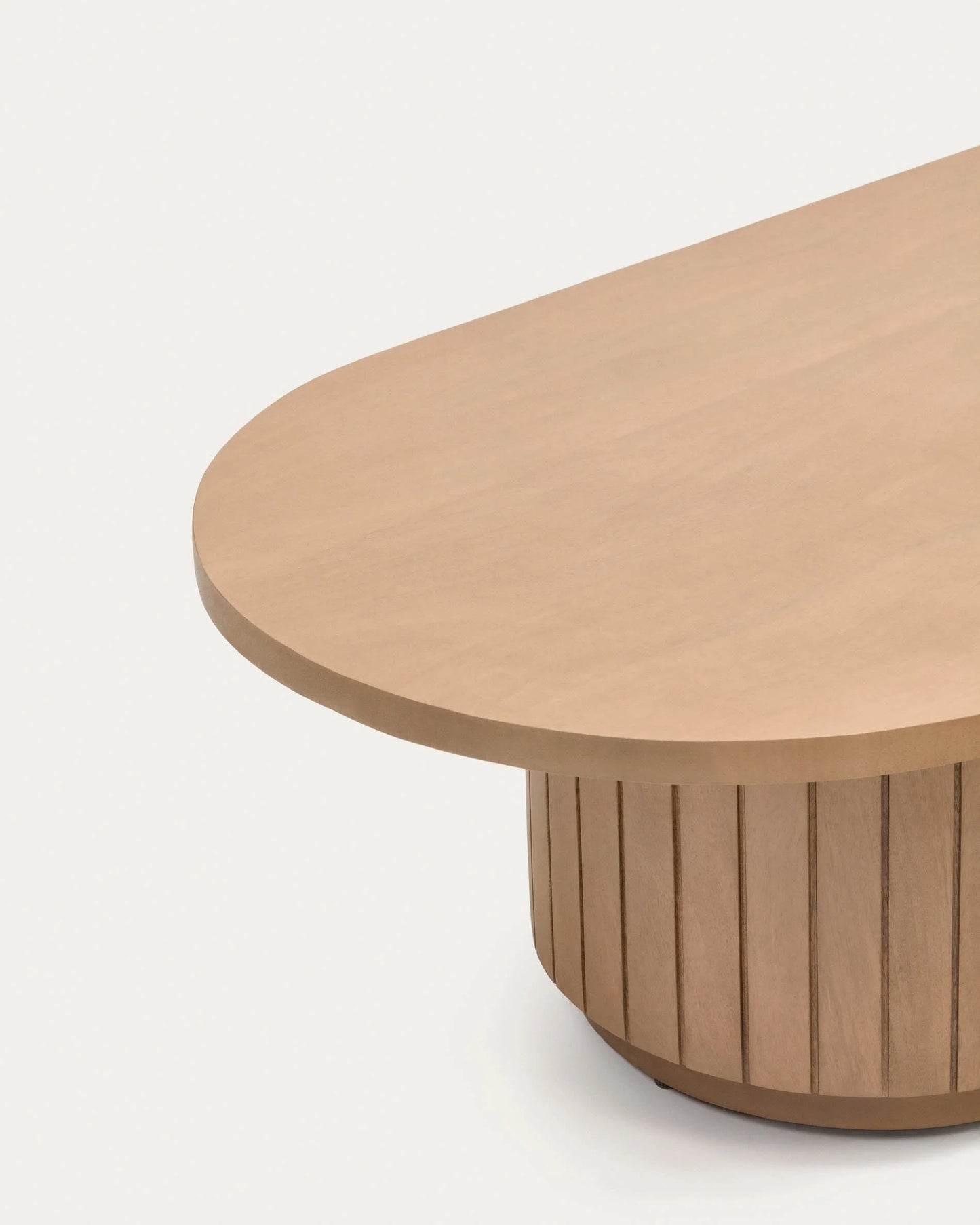 Mist Ovel Center Coffee Table | Solid Wood