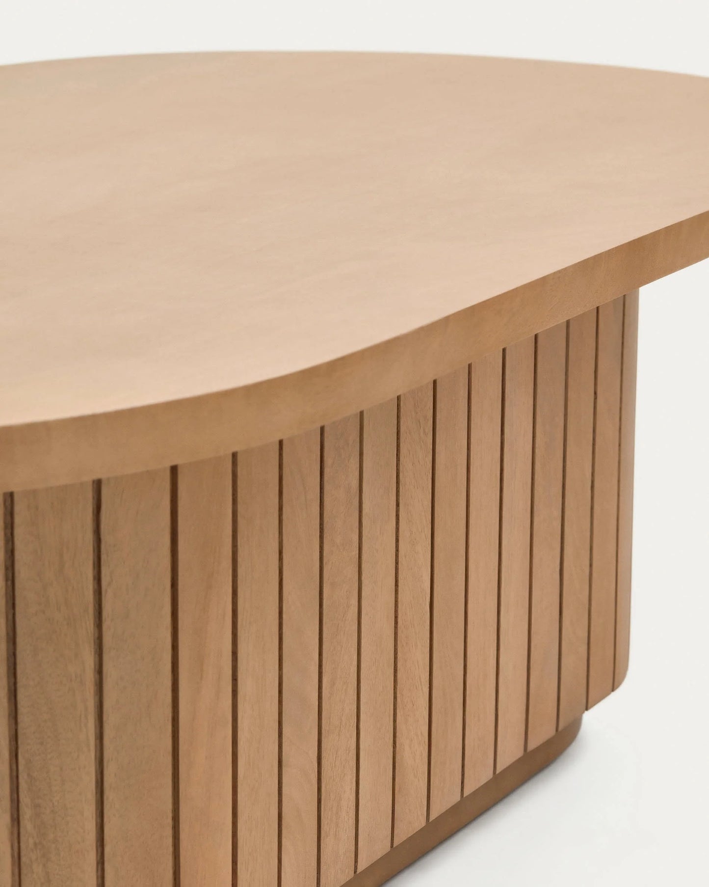 Mist Ovel Center Coffee Table | Solid Wood