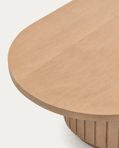 Mist Ovel Center Coffee Table | Solid Wood