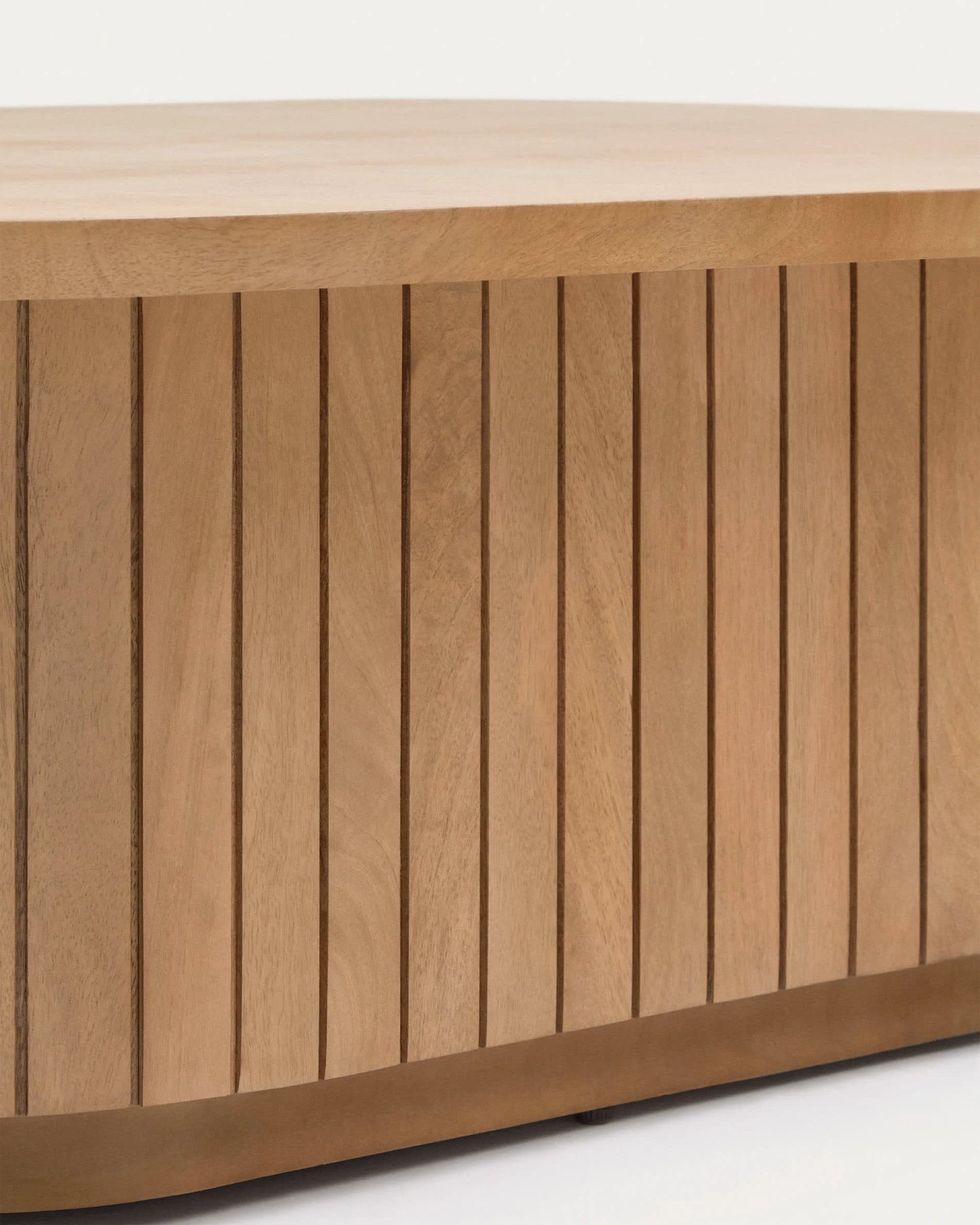 Mist Ovel Center Coffee Table | Solid Wood