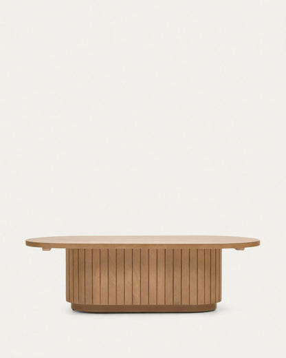 Mist Ovel Center Coffee Table | Solid Wood