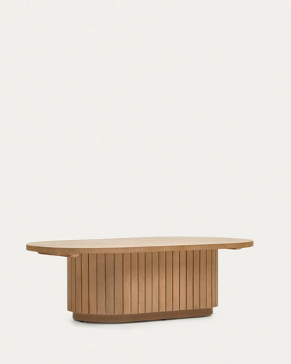 Mist Ovel Center Coffee Table | Solid Wood