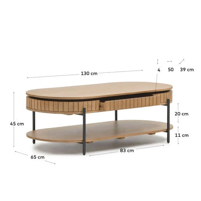 Mist Center Coffee Table | Solid Wood