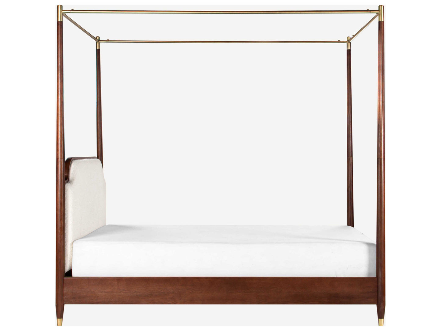 The Linear Canopy Bed | Oak Wood
