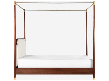 The Linear Canopy Bed | Oak Wood
