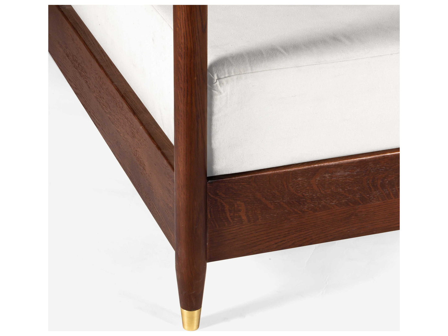 The Linear Canopy Bed | Oak Wood