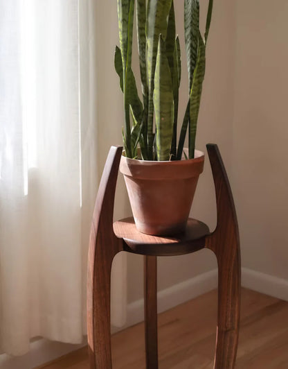 The Nexus Wooden Plant Stand | Teak Wood