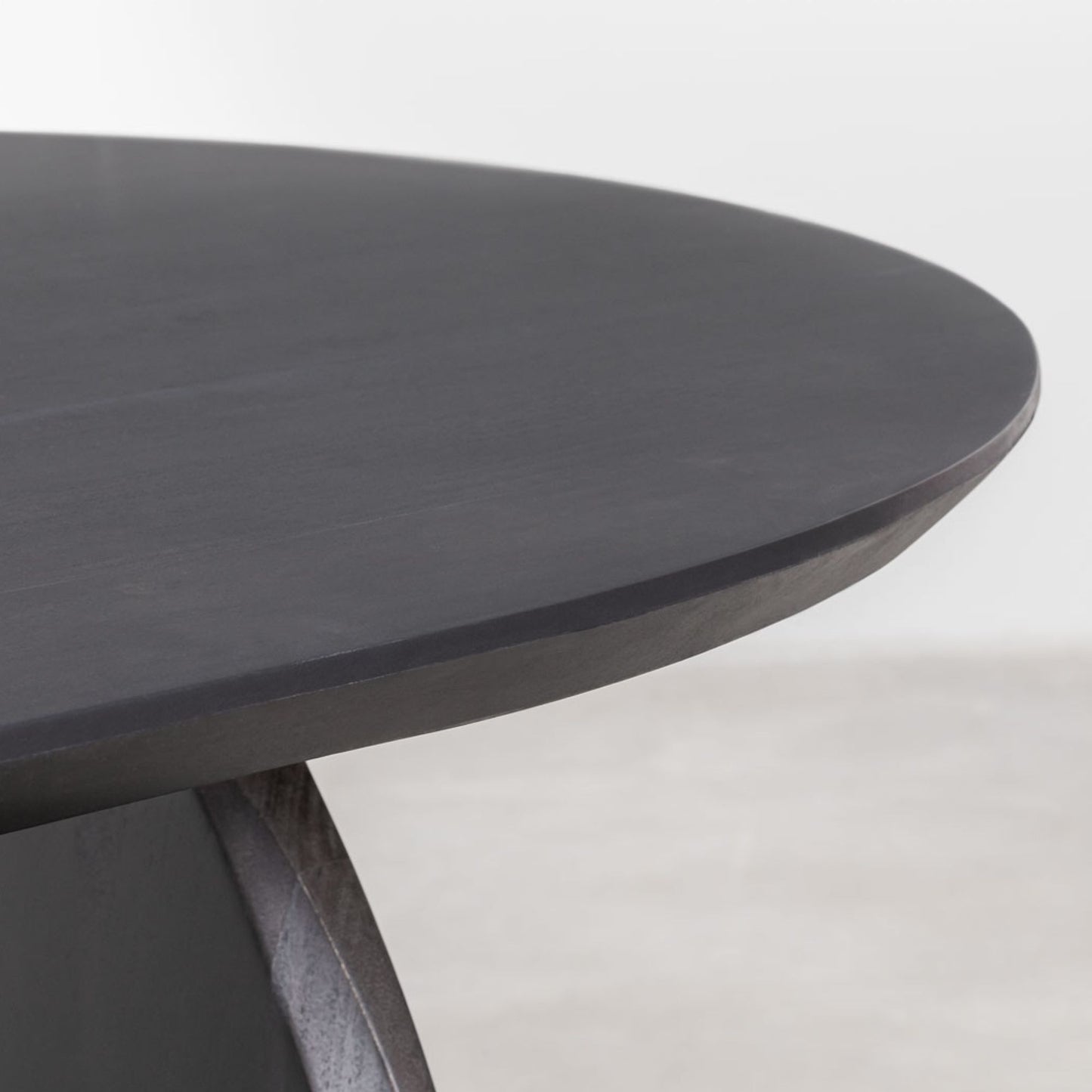 Lyneth Solid Wood Dining Table | Black