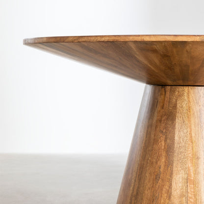 Elysian Round Dining Table Wooden | Honey Finish