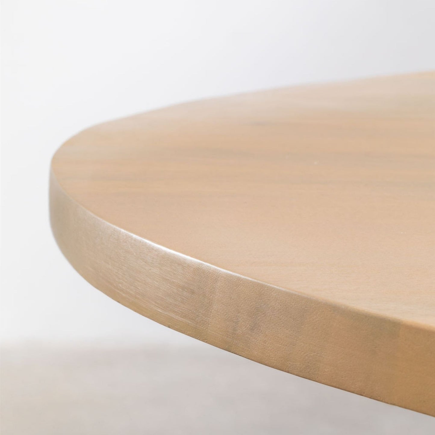 Melosa Round Dining Table Wooden | White Washed