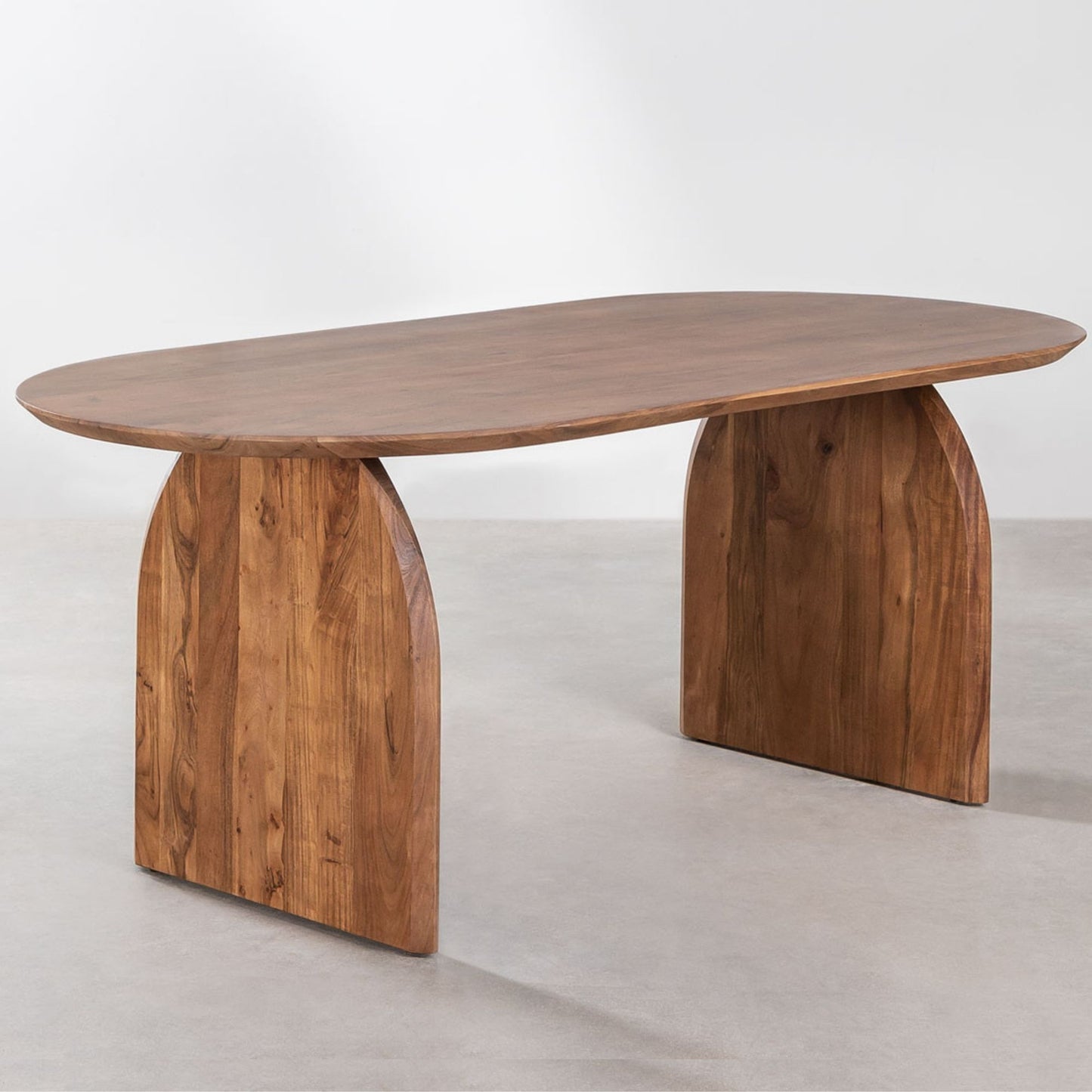 Lyneth Solid Wood Dining Table | Honey Finish