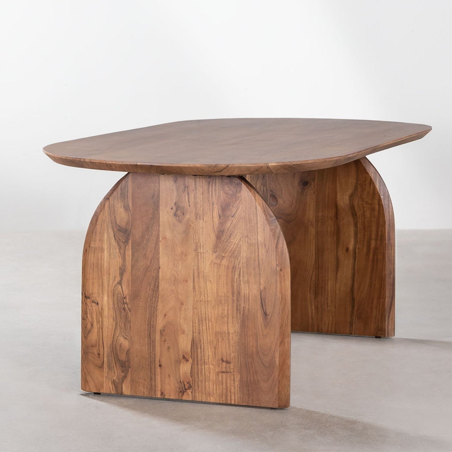 Lyneth Solid Wood Dining Table | Honey Finish