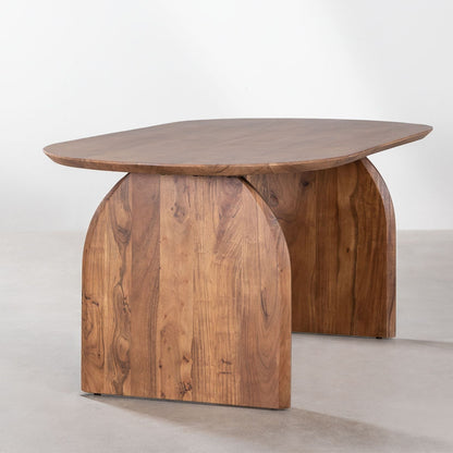 Lyneth Solid Wood Dining Table | Honey Finish