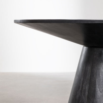 Elysian Round Dining Table Wooden | Black