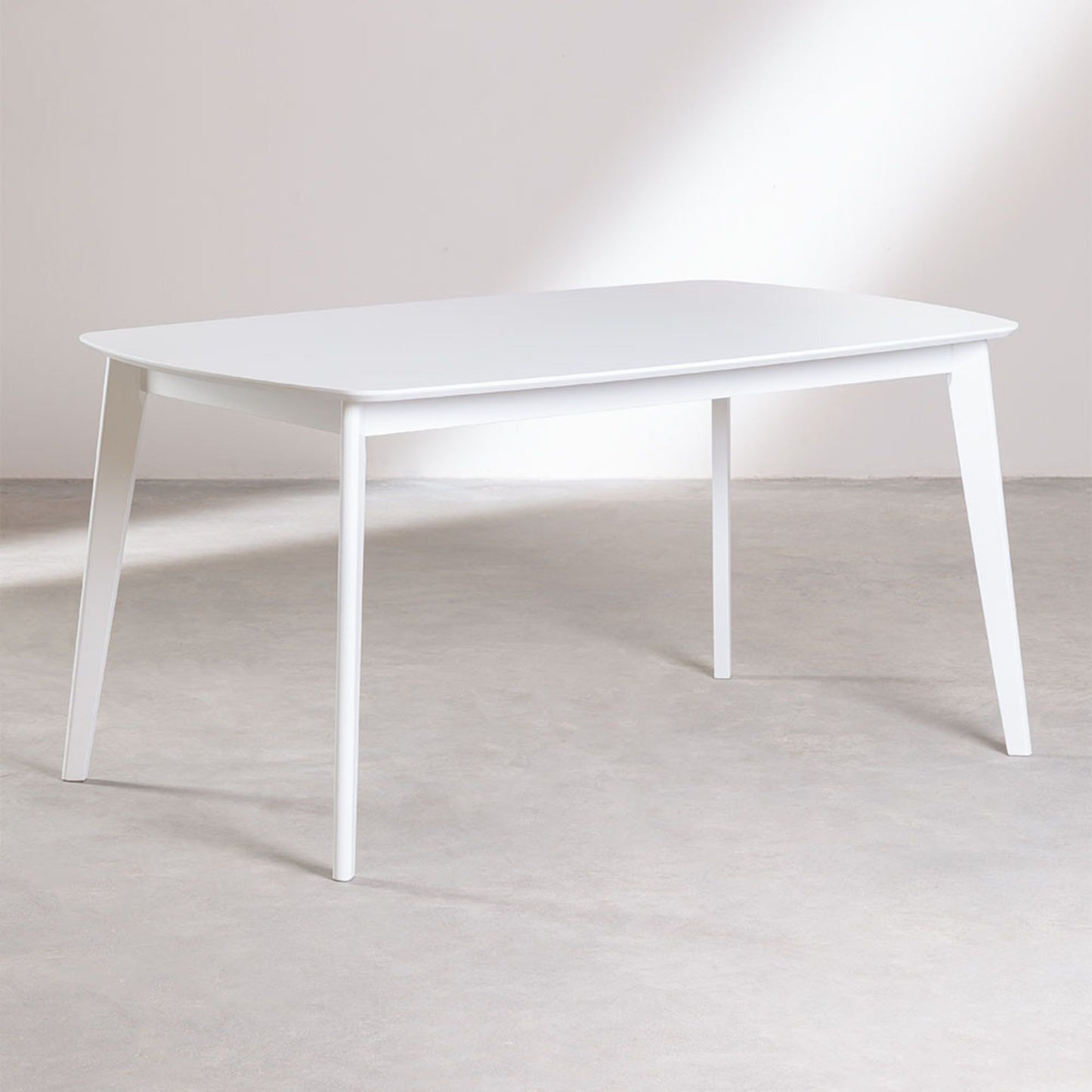 Anjelica Dining Table | White Finish | Solid Wood