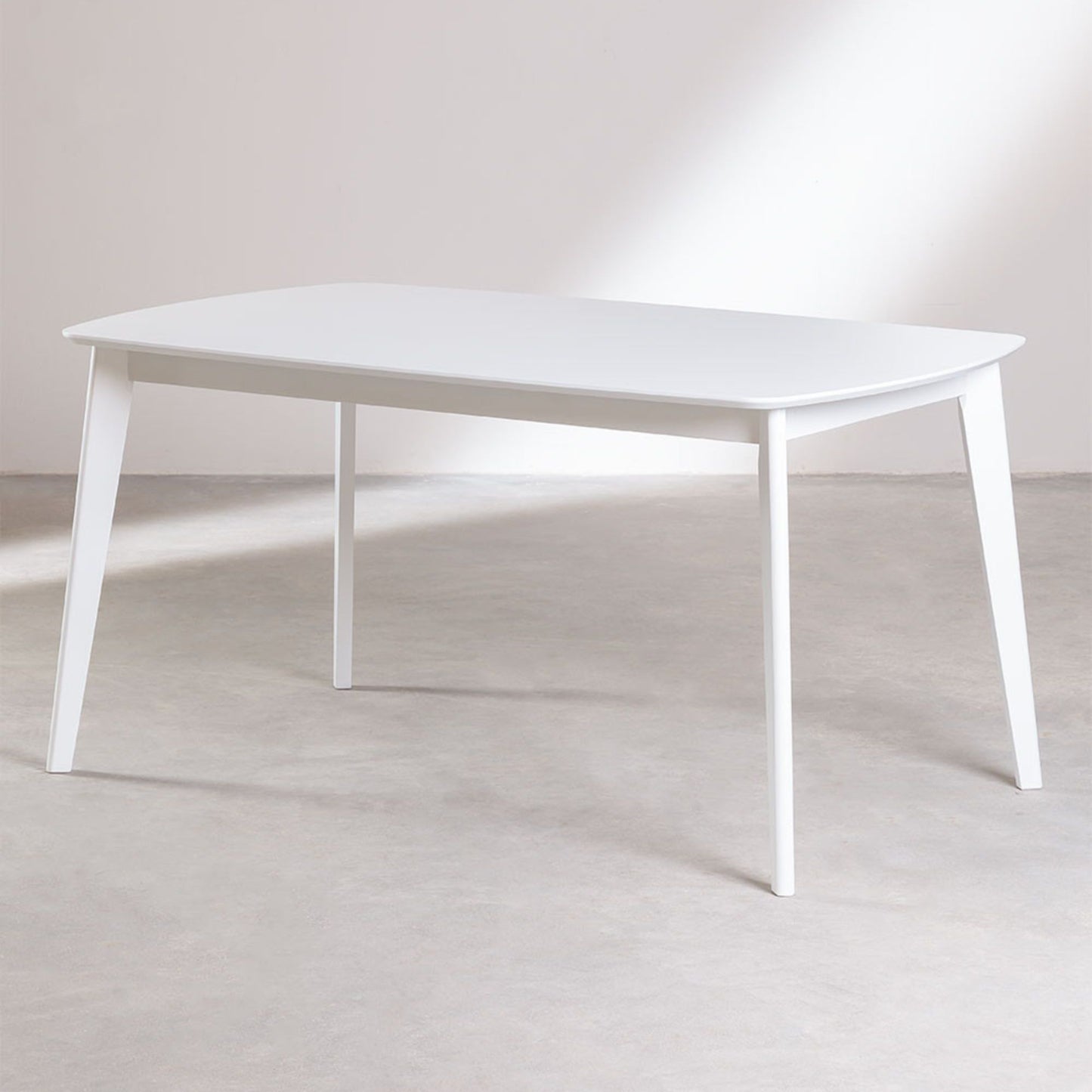 Anjelica Dining Table | White Finish | Solid Wood