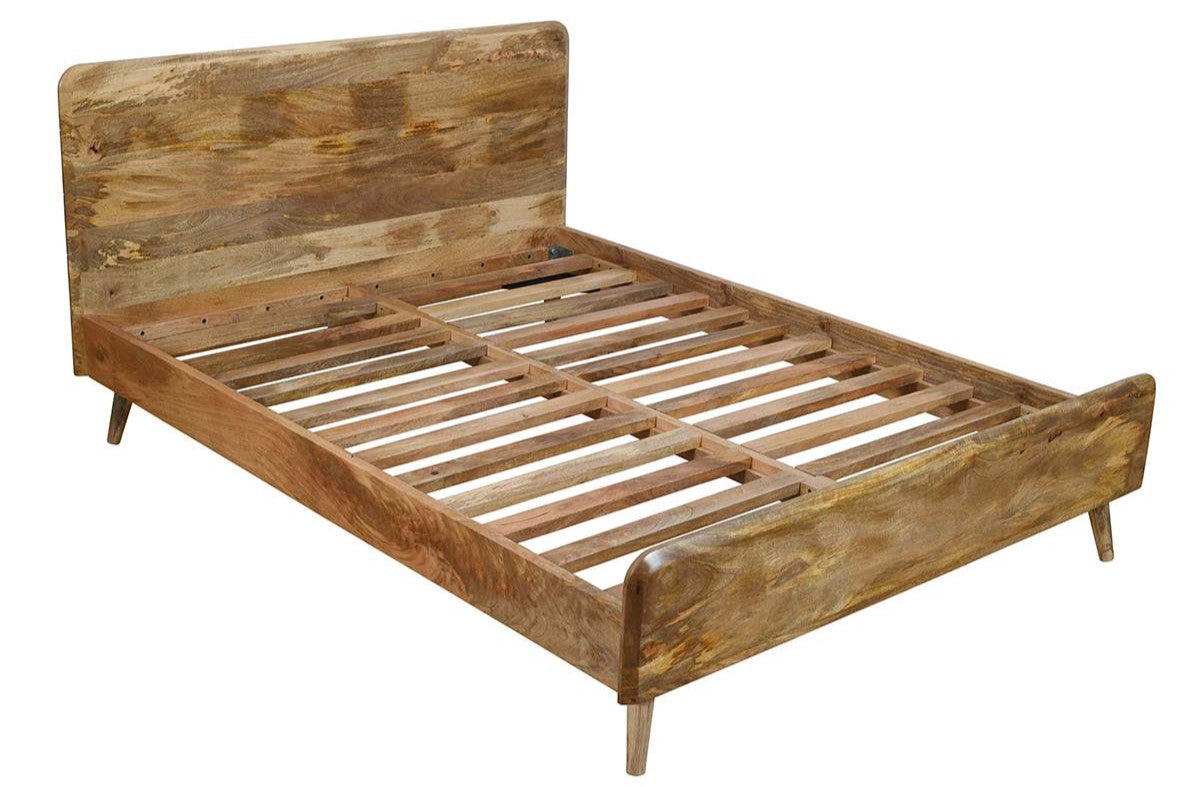 Hamburg Bed Solid Mango Wood Premium Minimalist Design