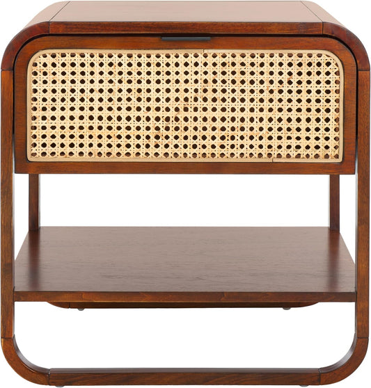 Morlen Nightstand Bed Side Table | Teak Wood