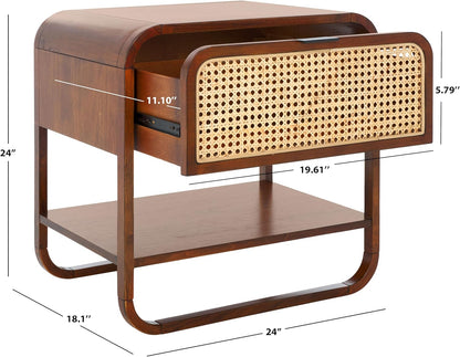 Morlen Nightstand Bed Side Table | Teak Wood