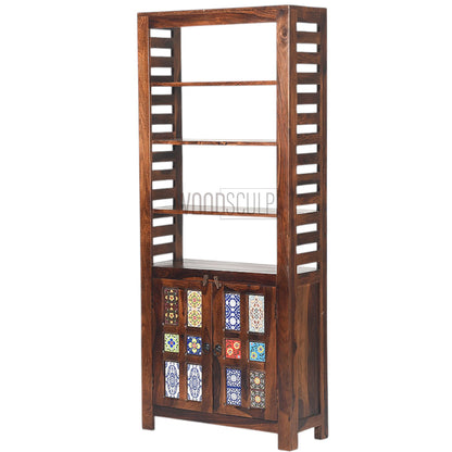 Rang Mahal Bookcase Showcase Cabnet | Sheesham Wood