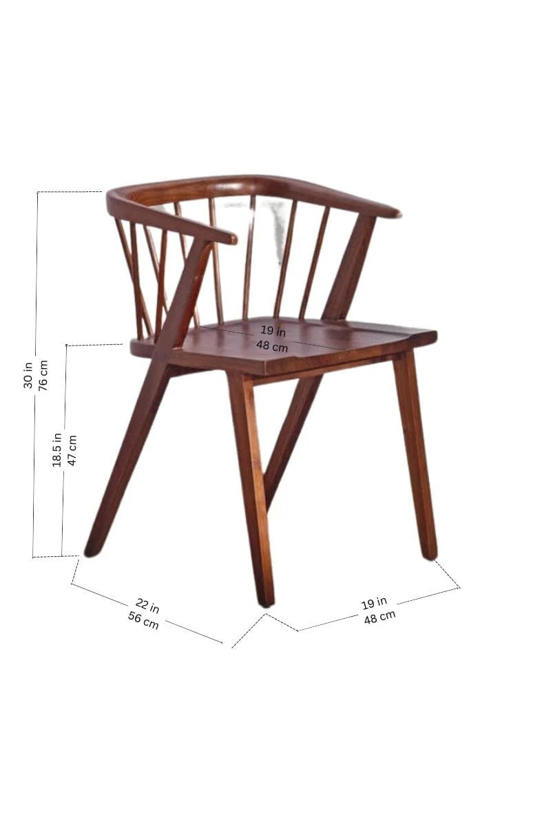 Reverie Accent Chair | Acacia Wood | Natural Finish