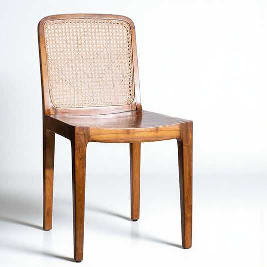 शांत एक्सेंट कुर्सी | सागौन की लकड़ी | प्राकृतिक फ़िनिश