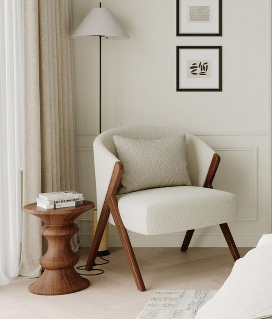 Vishakha Accent Chair | Premium Teak Wood