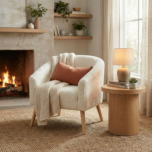 Mhari Accent Chair | Premium Teak Wood