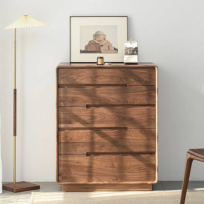 Morocco Chest of 5 Drawers | Premium Teak Wood | Dark Finish