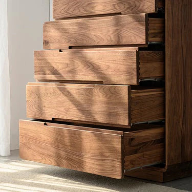 Morocco Chest of 5 Drawers | Premium Teak Wood | Dark Finish