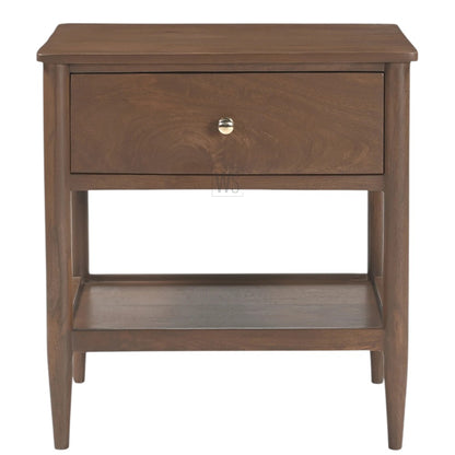 Chitra Nightstand Bed Side Table | Teak Wood
