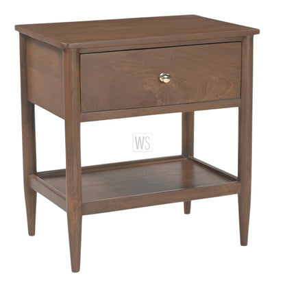 Chitra Nightstand Bed Side Table | Teak Wood