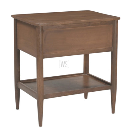 Chitra Nightstand Bed Side Table | Teak Wood