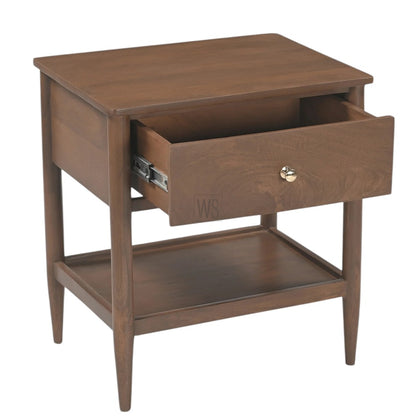 Chitra Nightstand Bed Side Table | Teak Wood